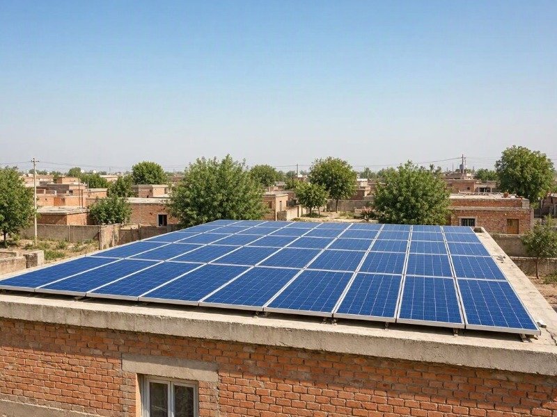 Solar panels in Jhang
